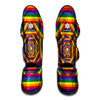 Abstract Rainbow LGBT Stripes Print Muay Thai Shin Guard