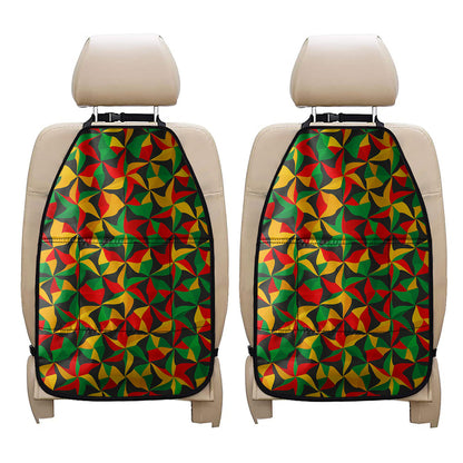 Abstract Reggae Pattern Print Car Seat Organizers