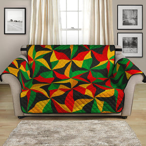 Abstract Reggae Pattern Print Loveseat Protector