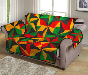 Abstract Reggae Pattern Print Loveseat Protector