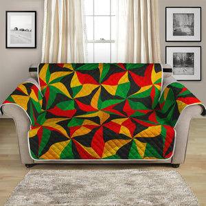 Abstract Reggae Pattern Print Loveseat Protector