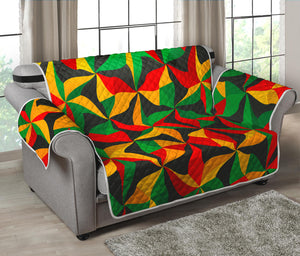 Abstract Reggae Pattern Print Loveseat Protector