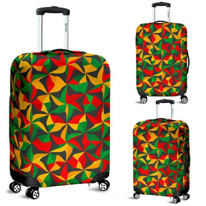 Abstract Reggae Pattern Print Luggage Cover GearFrost