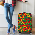 Abstract Reggae Pattern Print Luggage Cover