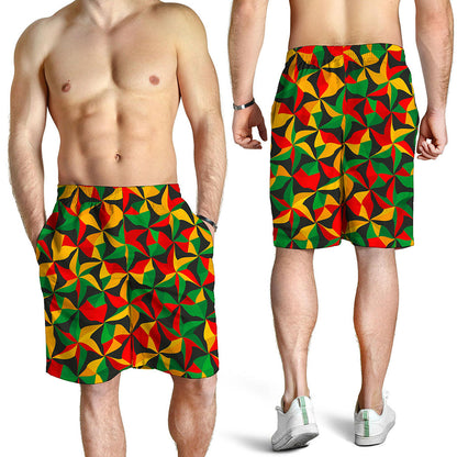 Abstract Reggae Pattern Print Men's Shorts