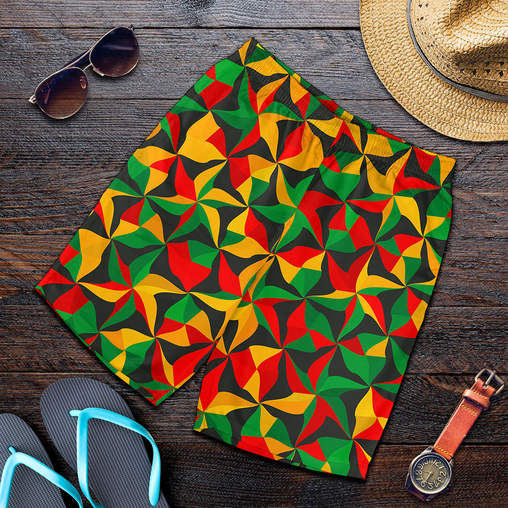Abstract Reggae Pattern Print Men's Shorts