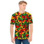 Abstract Reggae Pattern Print Men's T-Shirt
