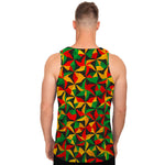 Abstract Reggae Pattern Print Men's Tank Top