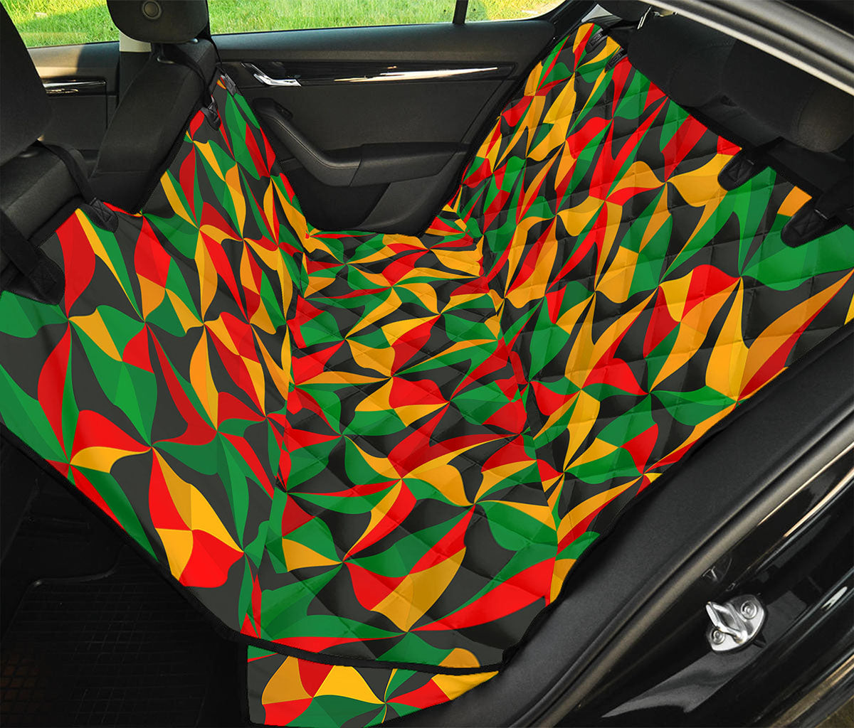 Abstract Reggae Pattern Print Pet Car Back Seat Cover