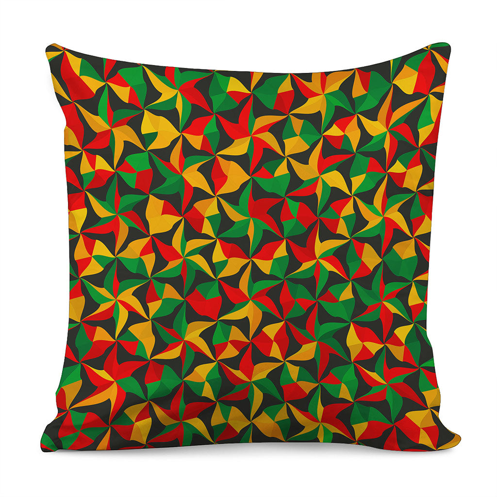 Abstract Reggae Pattern Print Pillow Cover