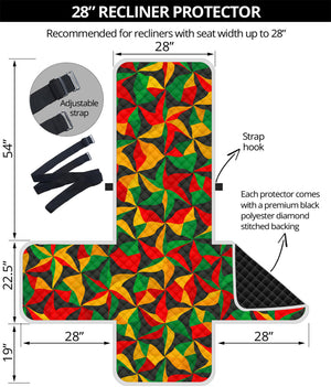 Abstract Reggae Pattern Print Recliner Protector