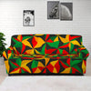 Abstract Reggae Pattern Print Sofa Cover