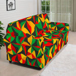 Abstract Reggae Pattern Print Sofa Cover