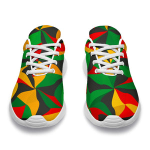 Abstract Reggae Pattern Print Sport Shoes GearFrost