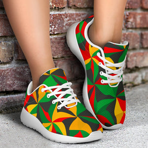 Abstract Reggae Pattern Print Sport Shoes GearFrost