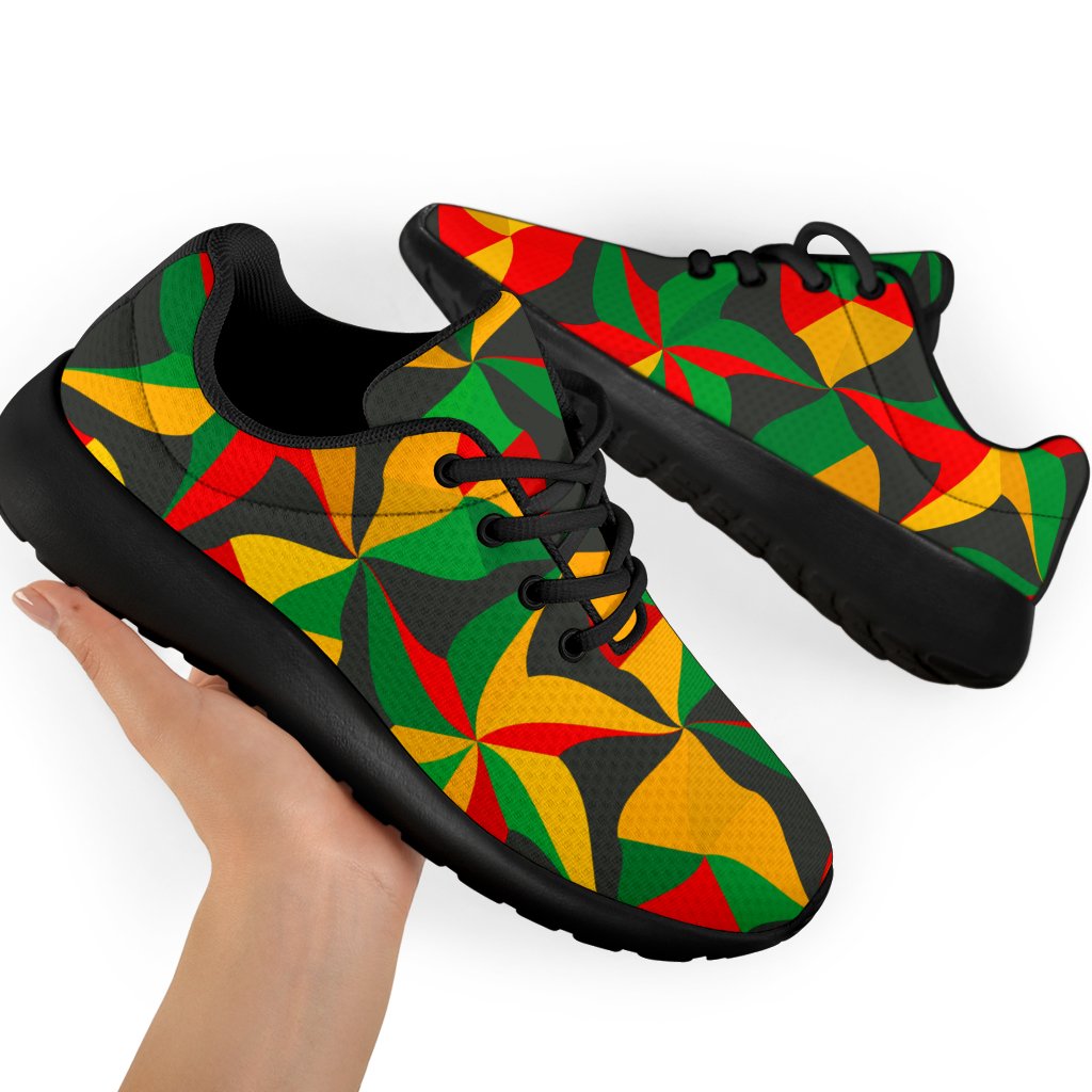 Abstract Reggae Pattern Print Sport Shoes GearFrost