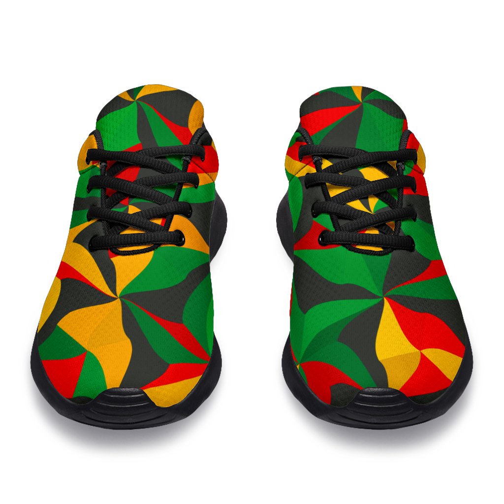 Abstract Reggae Pattern Print Sport Shoes GearFrost