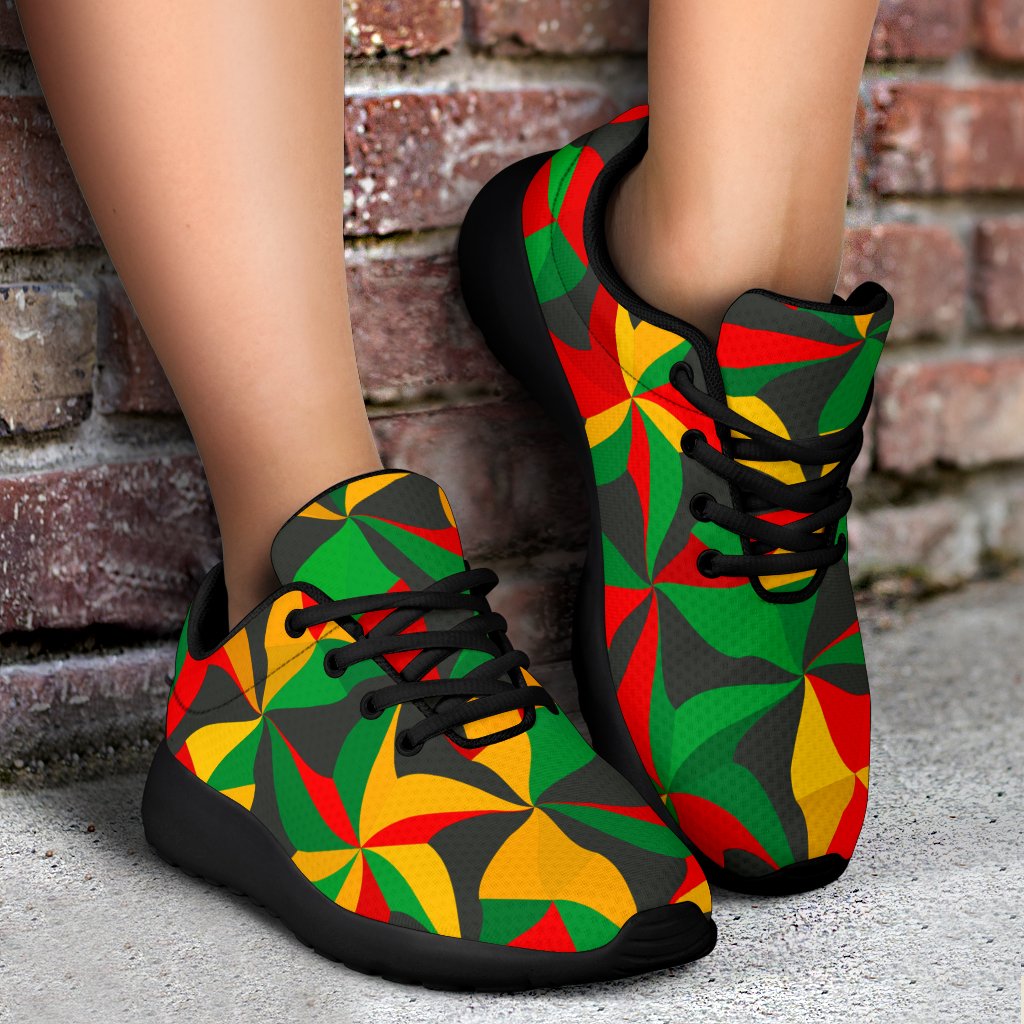 Abstract Reggae Pattern Print Sport Shoes GearFrost