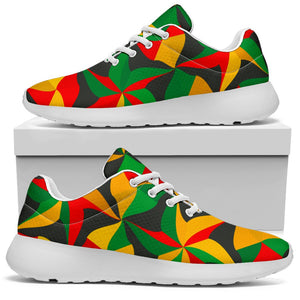 Abstract Reggae Pattern Print Sport Shoes GearFrost