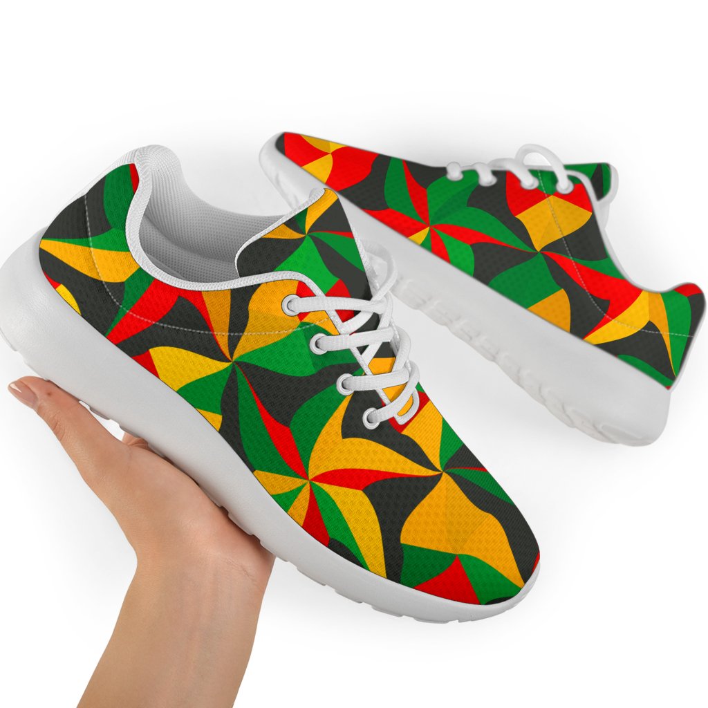 Abstract Reggae Pattern Print Sport Shoes GearFrost