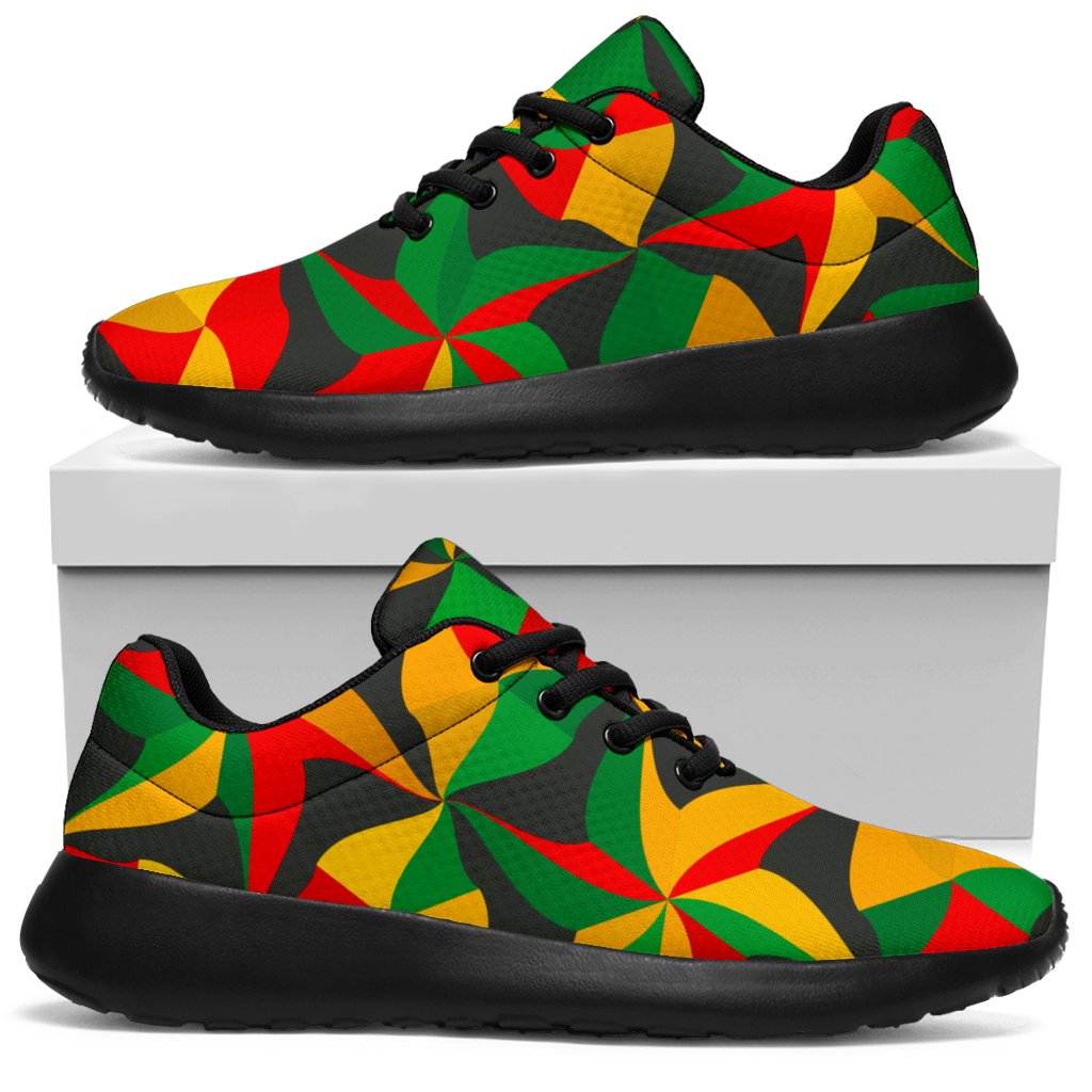 Abstract Reggae Pattern Print Sport Shoes GearFrost