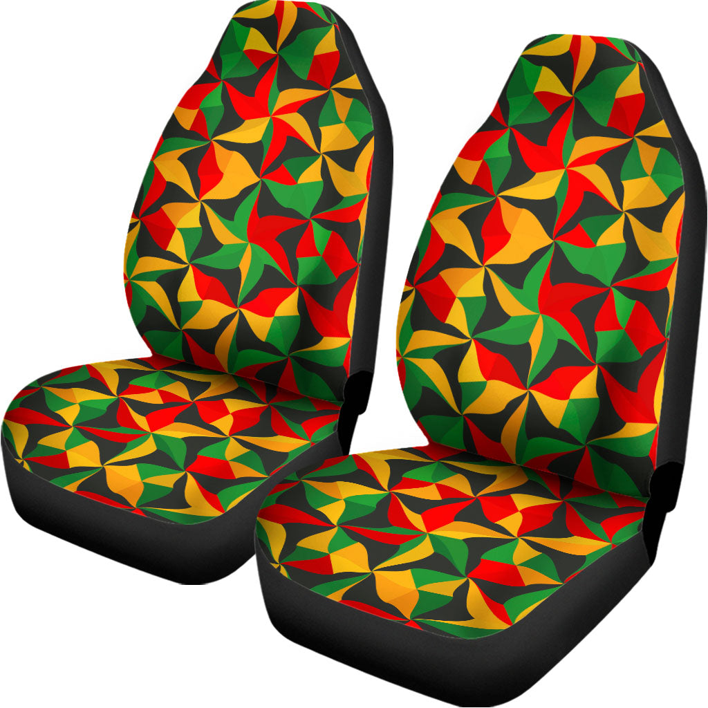 Abstract Reggae Pattern Print Universal Fit Car Seat Covers