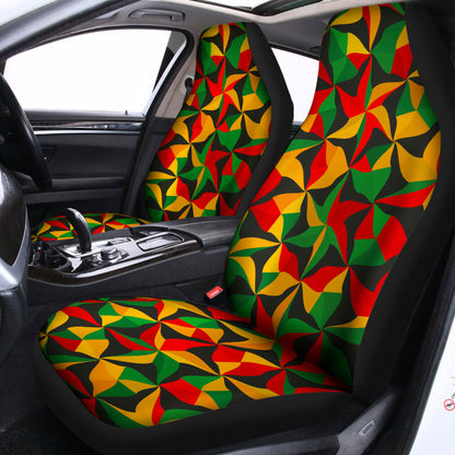 Abstract Reggae Pattern Print Universal Fit Car Seat Covers