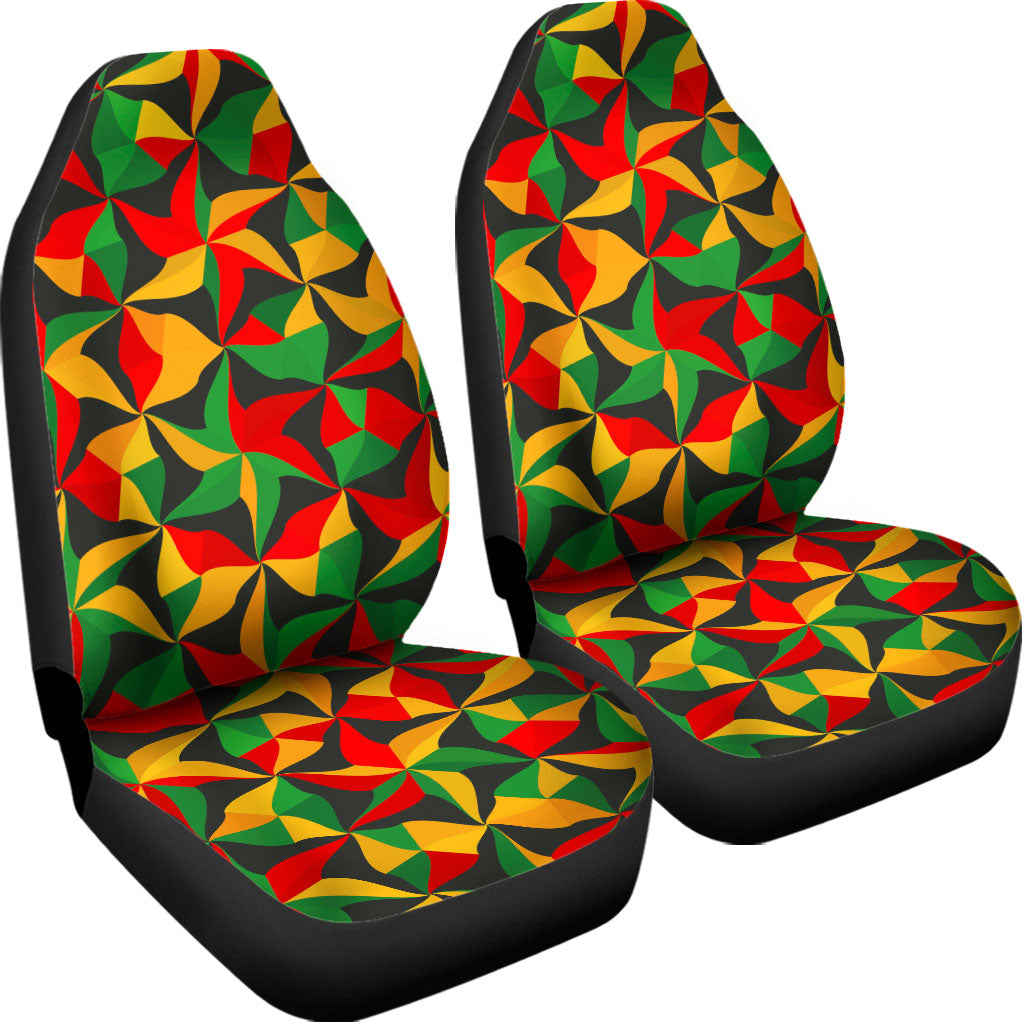 Abstract Reggae Pattern Print Universal Fit Car Seat Covers