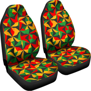 Abstract Reggae Pattern Print Universal Fit Car Seat Covers
