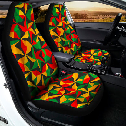 Abstract Reggae Pattern Print Universal Fit Car Seat Covers
