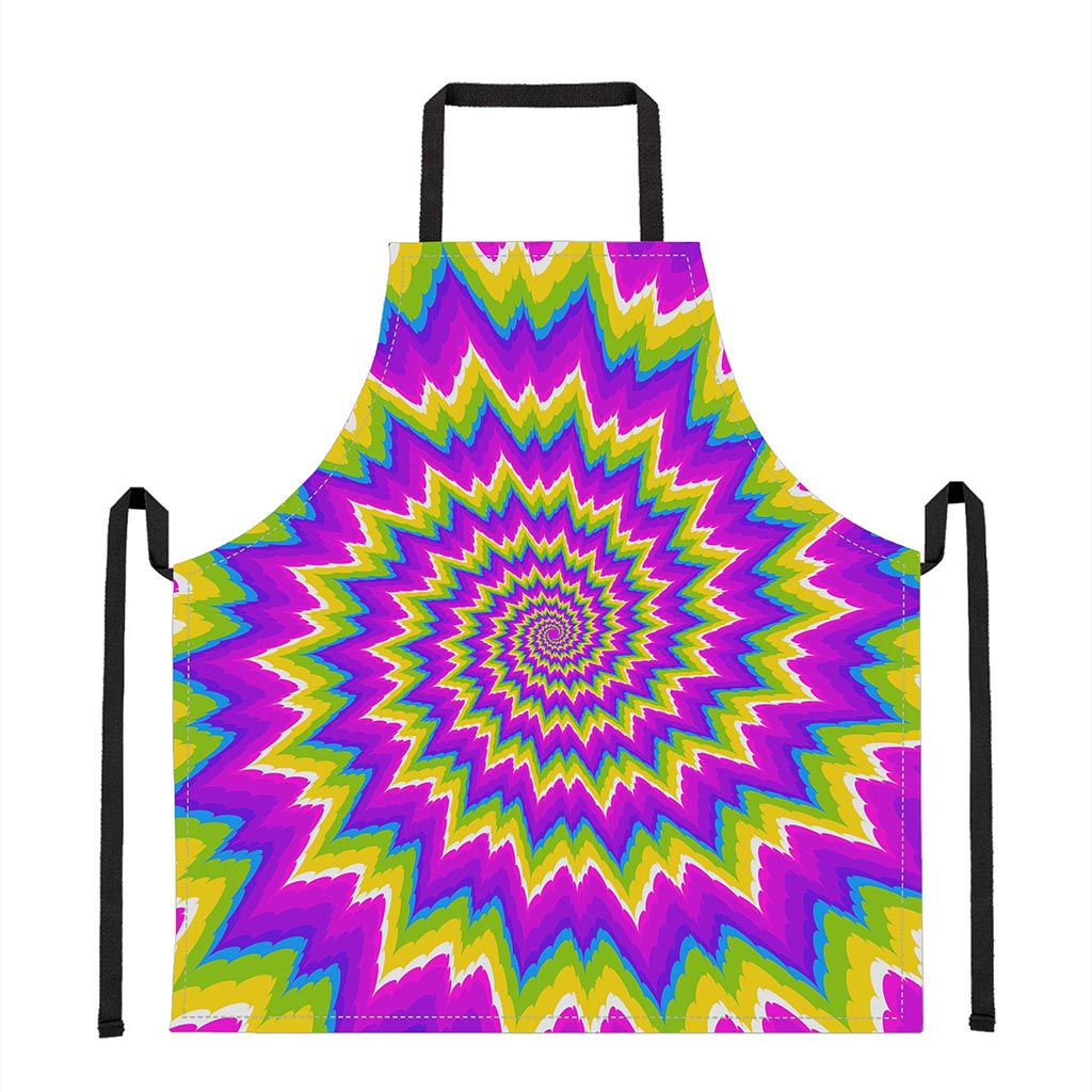 Abstract Spiral Moving Optical Illusion Apron