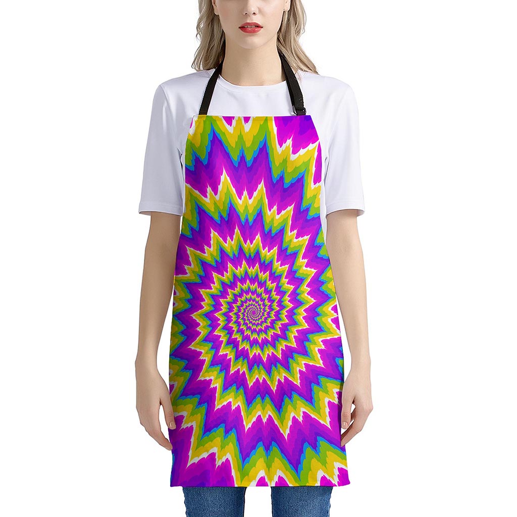 Abstract Spiral Moving Optical Illusion Apron