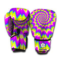 Abstract Spiral Moving Optical Illusion Boxing Gloves