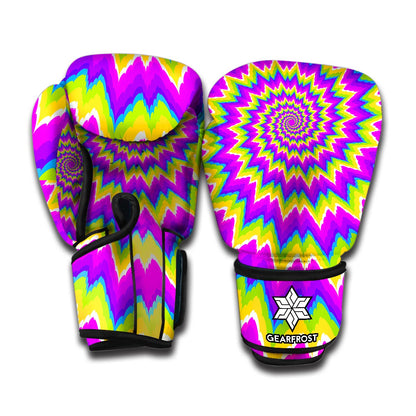 Abstract Spiral Moving Optical Illusion Boxing Gloves