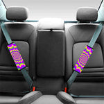 Abstract Spiral Moving Optical Illusion Car Seat Belt Covers