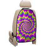 Abstract Spiral Moving Optical Illusion Car Seat Organizers