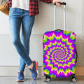 Abstract Spiral Moving Optical Illusion Luggage Cover