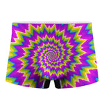 Abstract Spiral Moving Optical Illusion Men's Boxer Briefs