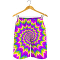 Abstract Spiral Moving Optical Illusion Men's Shorts