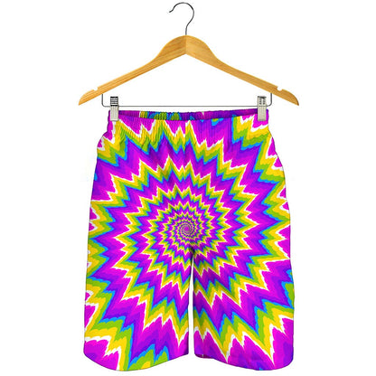 Abstract Spiral Moving Optical Illusion Men's Shorts