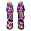 Abstract Spiral Moving Optical Illusion Muay Thai Shin Guard