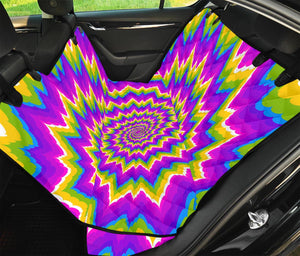 Abstract Spiral Moving Optical Illusion Pet Car Back Seat Cover