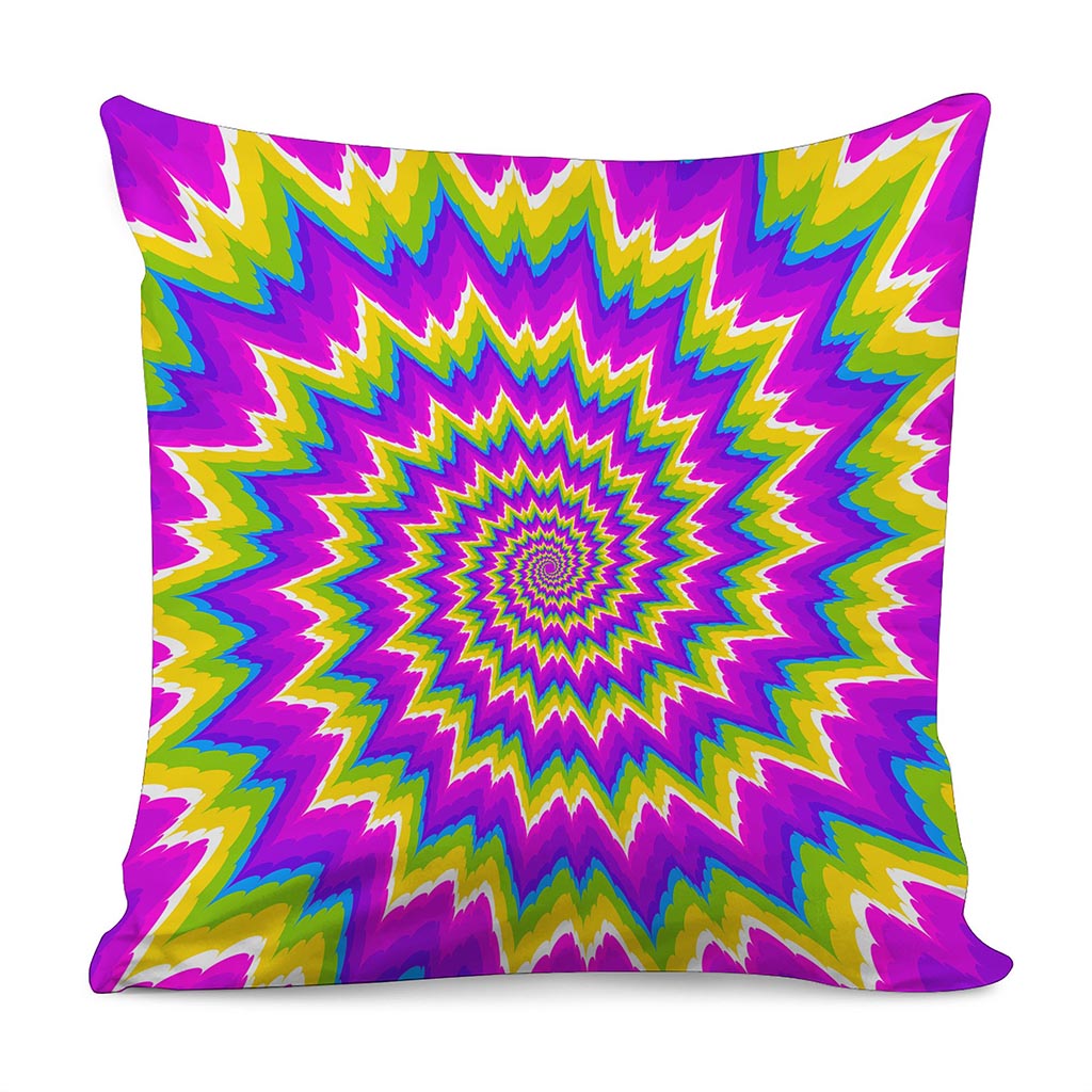 Abstract Spiral Moving Optical Illusion Pillow Cover