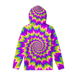 Abstract Spiral Moving Optical Illusion Pullover Hoodie