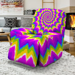 Abstract Spiral Moving Optical Illusion Recliner Slipcover