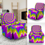 Abstract Spiral Moving Optical Illusion Recliner Slipcover