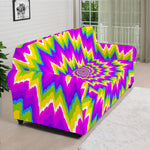 Abstract Spiral Moving Optical Illusion Sofa Cover