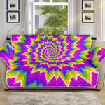 Abstract Spiral Moving Optical Illusion Sofa Protector