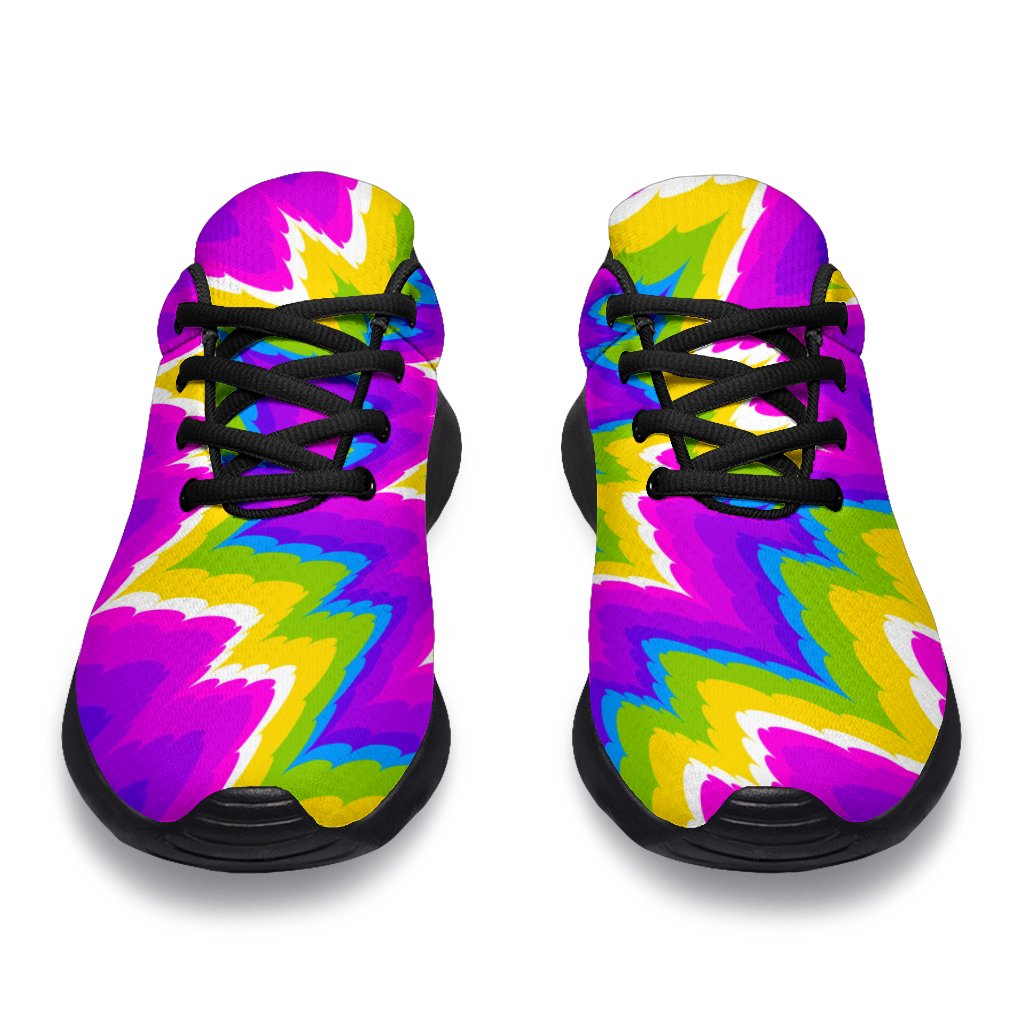Abstract Spiral Moving Optical Illusion Sport Shoes GearFrost