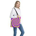 Abstract Spiral Moving Optical Illusion Tote Bag
